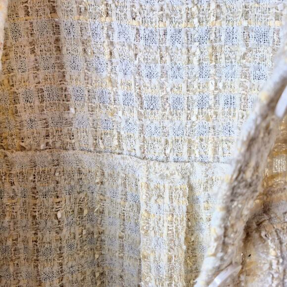 Lulu’s Ivory Tweed Knit Shacket – Size Small – Button Front Jacket - Picture 5 of 13
